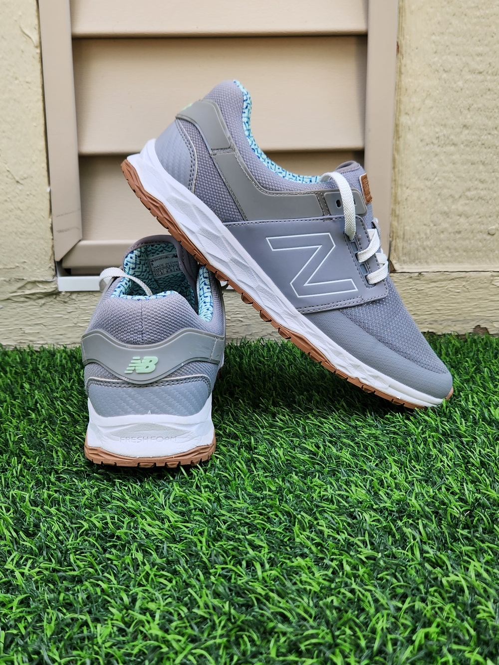 New Balance Women's Fresh Foam Links SL Golf Shoes Ladies Grey/Blue Size 10.5